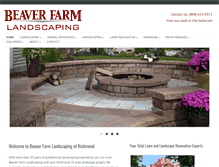 Tablet Screenshot of beaverfarmlandscaping.com